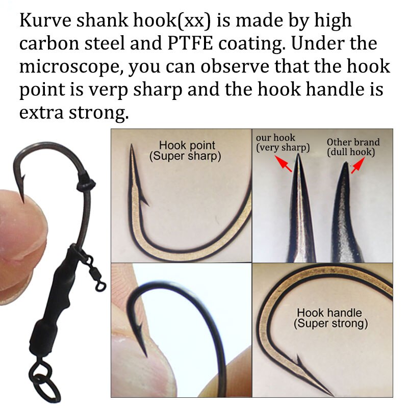 Carp Fishing Accessories Ready Tied Ronnie Carp Rigs Quick Change Hooklink Carp Fishing Hook Line For Carp Fishing End Tackle