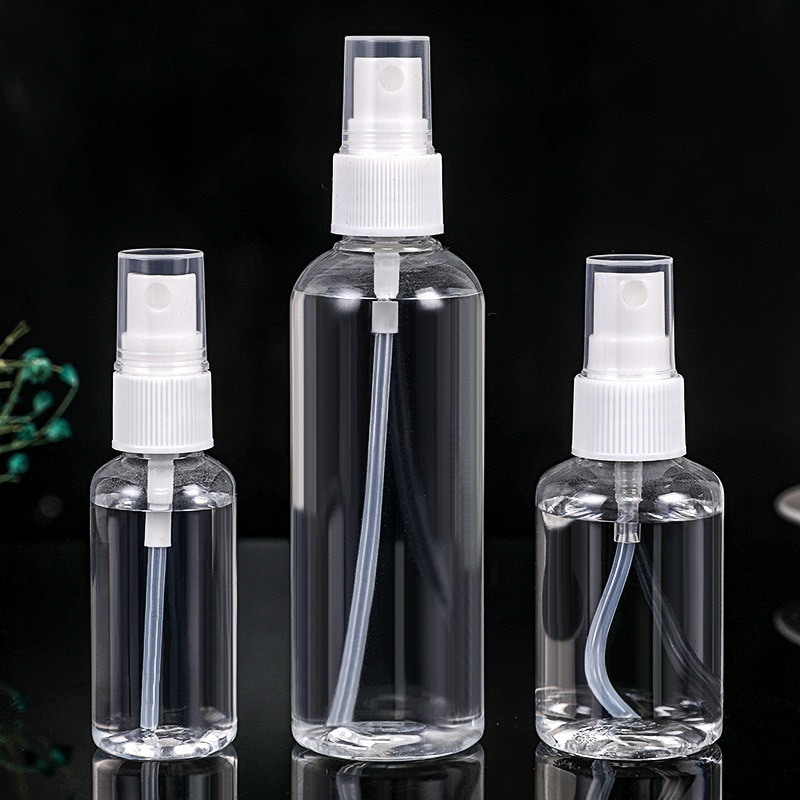 1Pcs 50ml/100ml/120ml Multi Purpose Air Spray Bottle Mini Perfume Atomizer Can for Fill Plastic Transparent Cosmetics Container