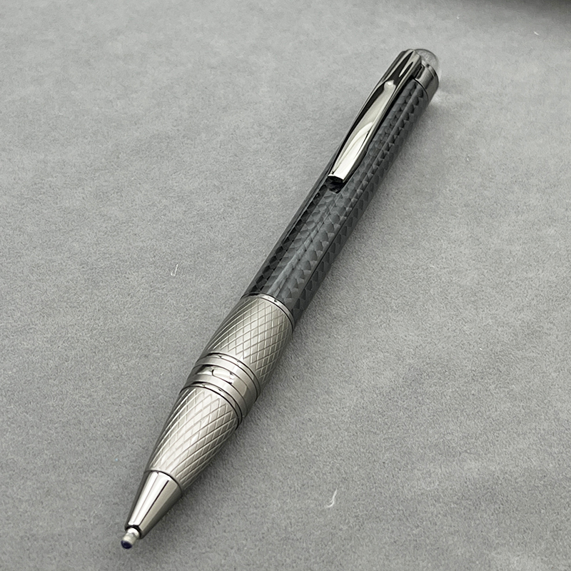 Yamalang Luxury Ballpoint Rollerball Pen Platinum-plated Clip Bussiness Material Carbon Fiber Starwakor: Red / black