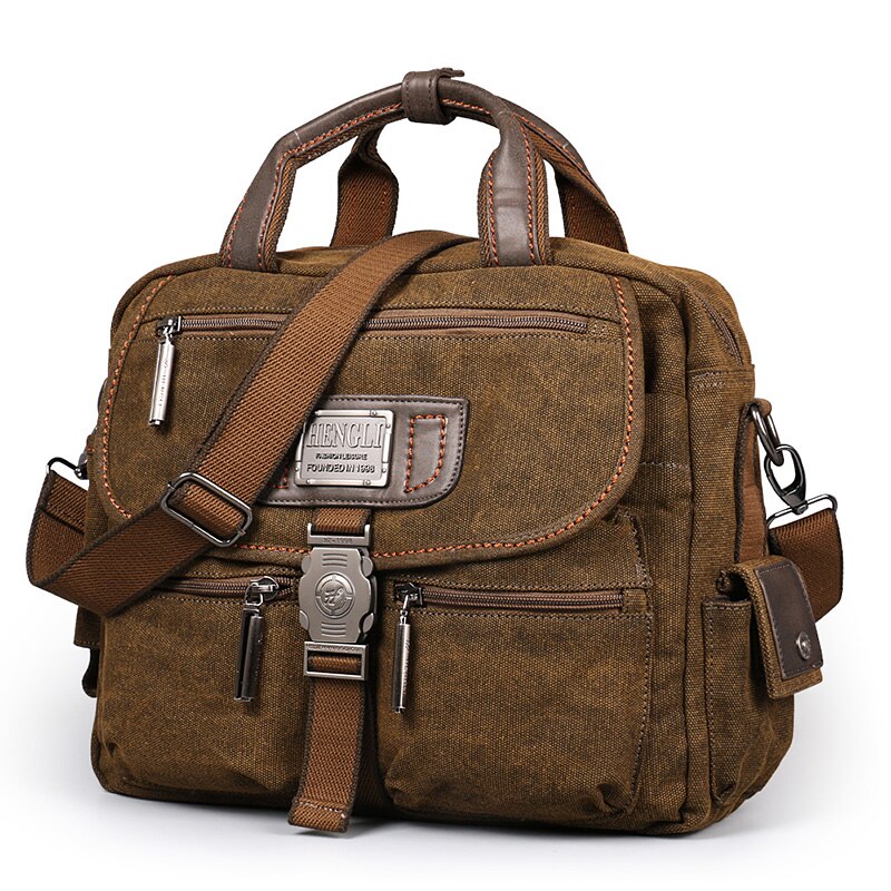 2022 Ruil Retro Canvas Messenger Bags Multifunctionele Mannen Schouder Aktetas Leisure Travel Handtas Toolkit Vintage Pakket: Default Title