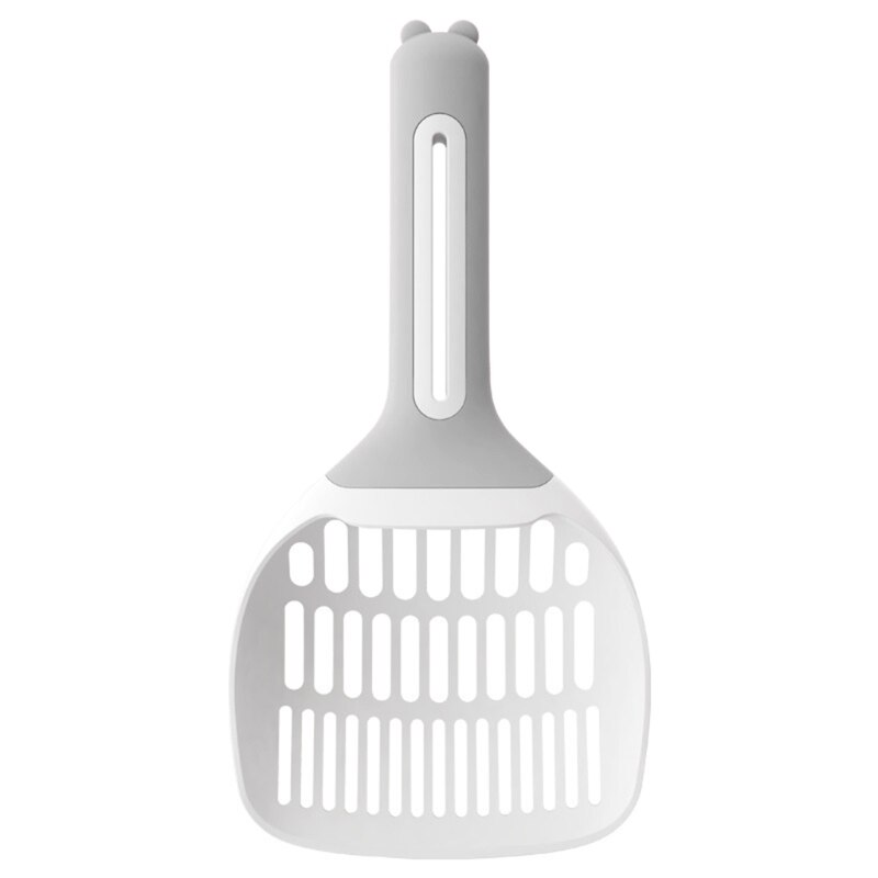 Large Cat Litter Scoop Plastic Scoops for Kitty Litter Box Sifter Deep Shovel: Gray
