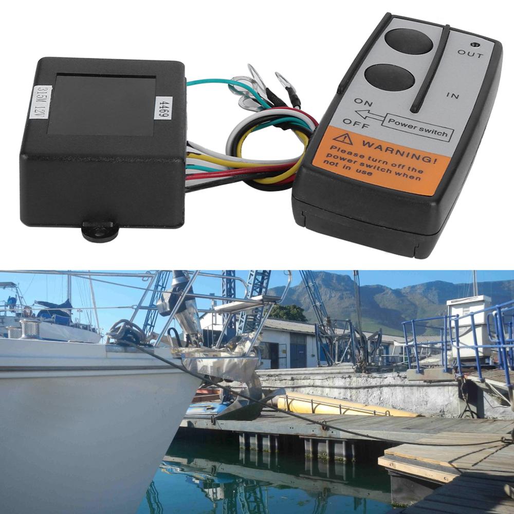 12V ABS Anchor Remote Windlass Wireless Switch Trim Controller Marine Boat Accessory