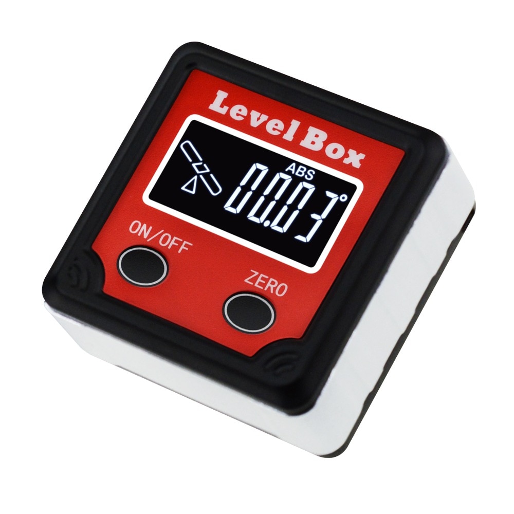 Buscador de ángulos de nivel Digital, caja cónica, Base magnética de 360 grados (4x90 grados), medidor transportador, inclinómetro, indicador de dirección