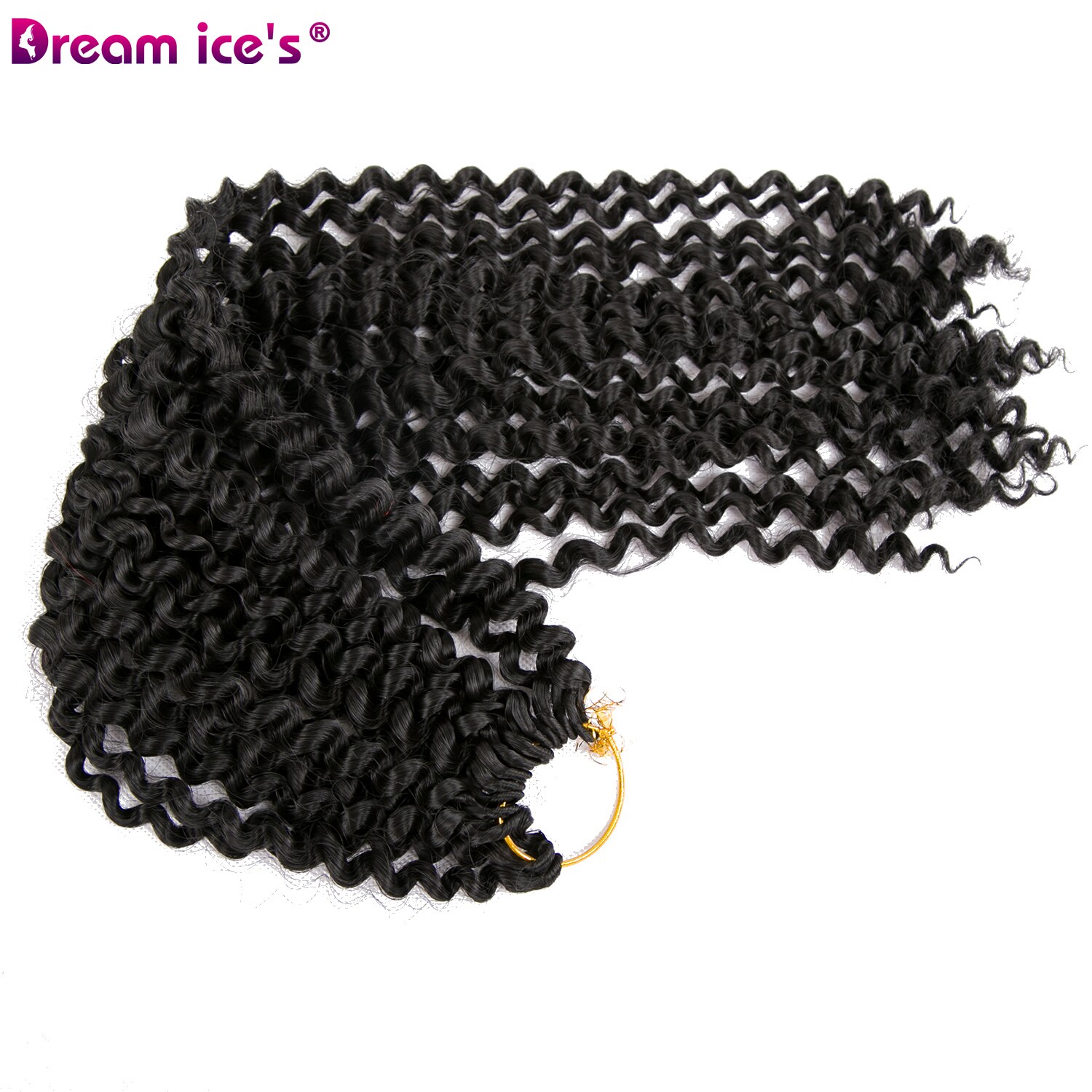 synthetic faux locs crochet braid hair extension 20 inch long black crochet braiding hair extension dream ice's