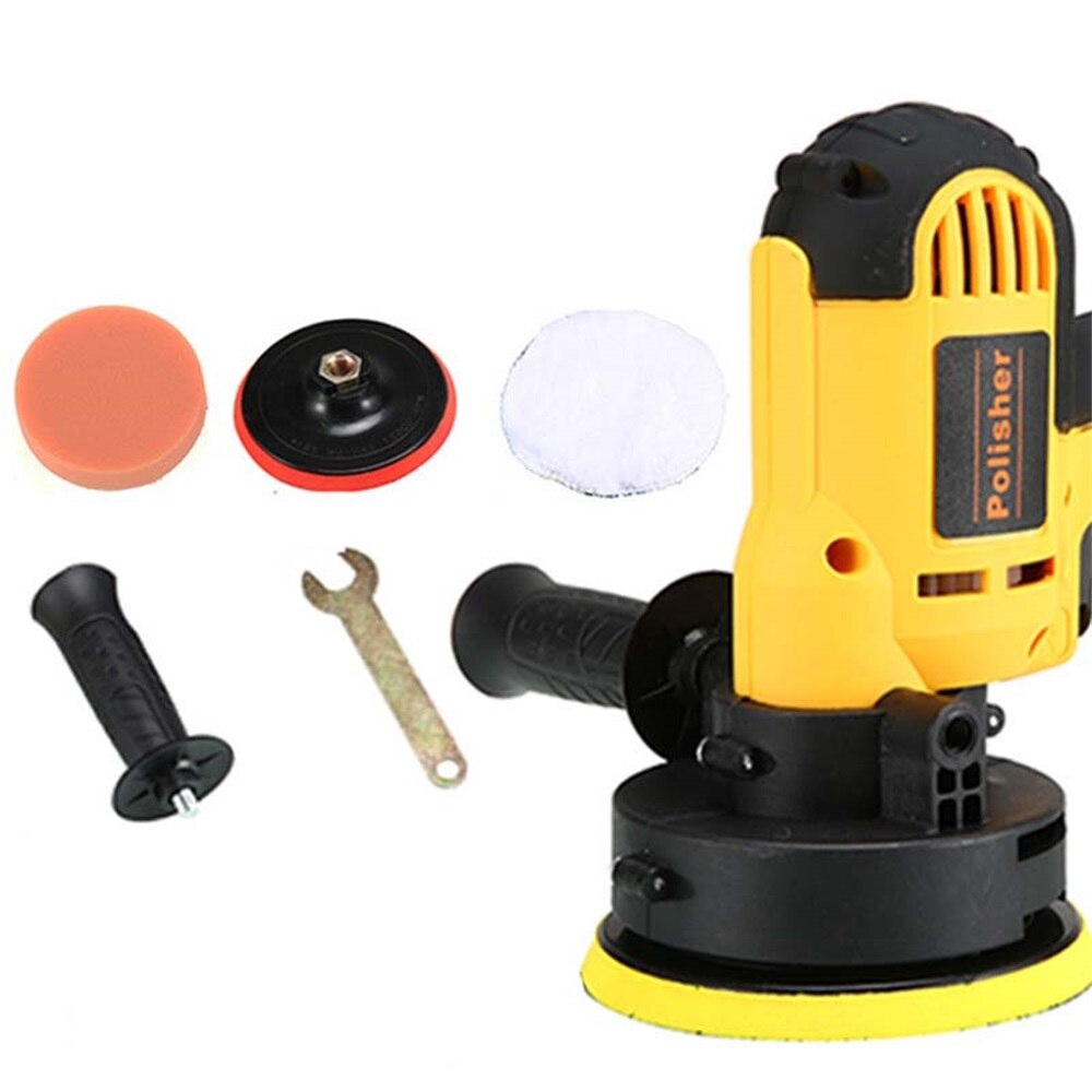 Máquina pulidora eléctrica para el cuidado del coche, Kit de lijadora, pulidora de pulido, herramientas de depilación, accesorios, 5 pulgadas, 700w, 220V: 220v 3 flat British