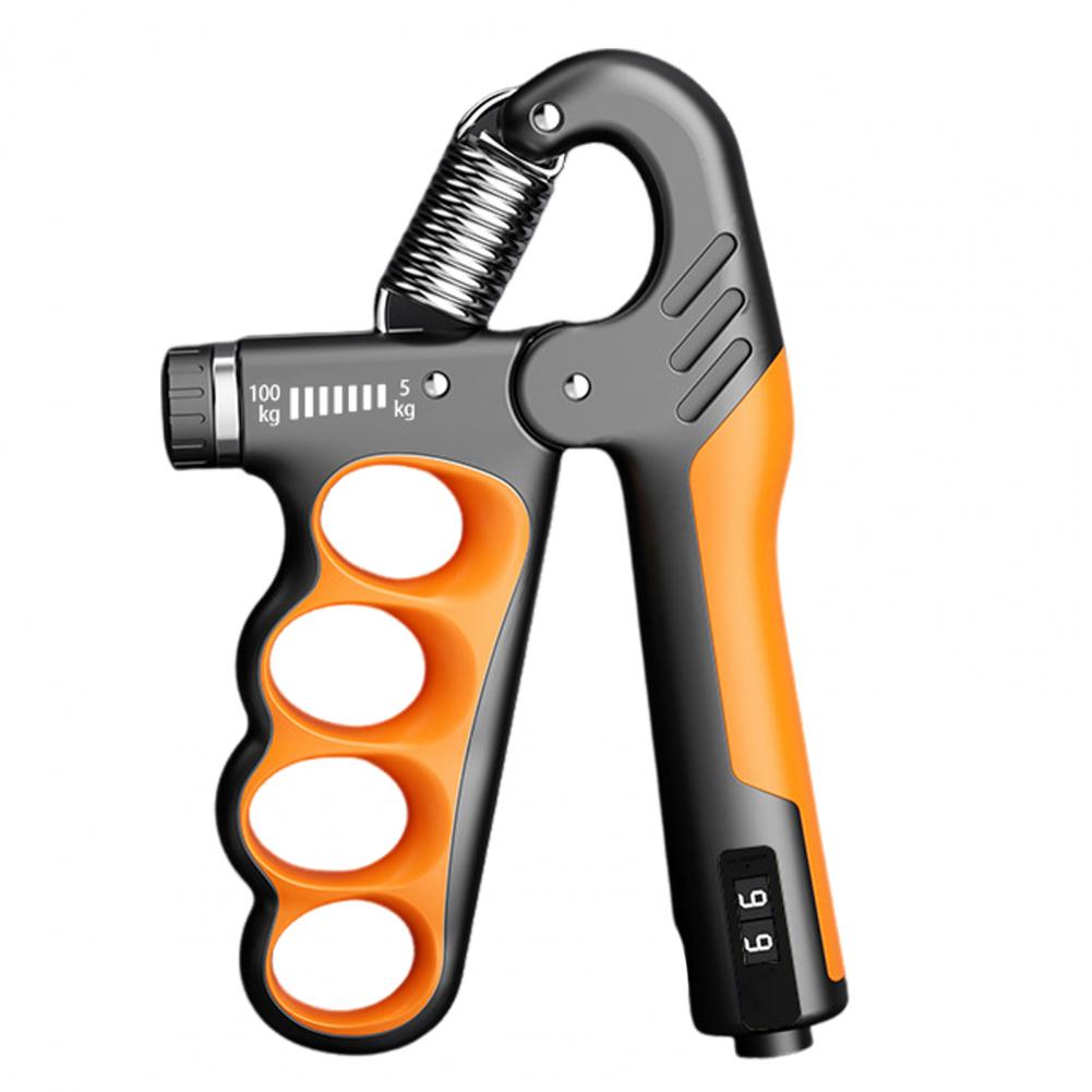 Handgreeptrainer Verstelbare handgreepsterktetrainer voor heren Dames Mechanische onderarmtrainer met weerstand voor grip: Oranje