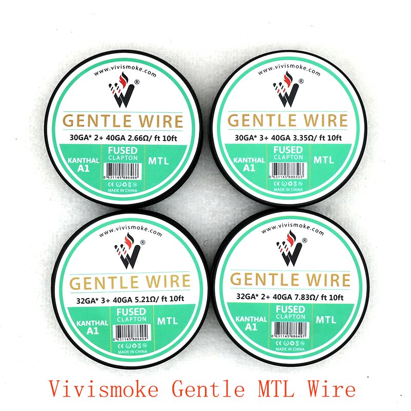 Newest Vivismoke Gentle MTL Wire KA A1/316ss/Ni80 DIY Wire Coil mtl RDA for RTA/RDA/RDTA