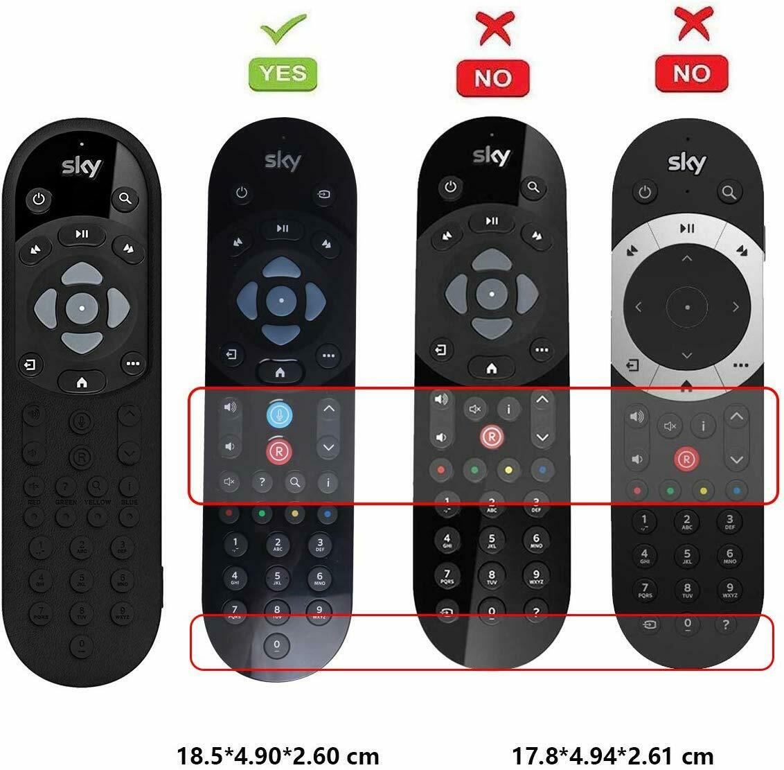Anti-slip Protective Case for Newest Sky Q Remote Control EC201 / EC202 Shockproof Cover for Newest Sky Q Voice Remote