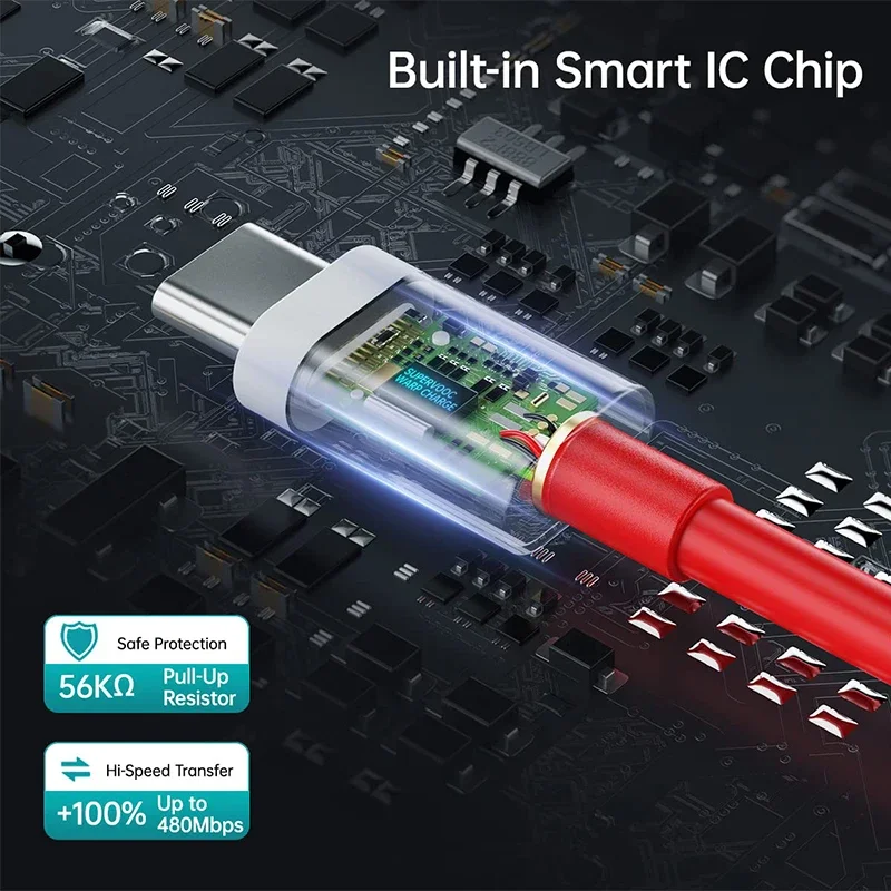 Pd 65w usb c-kabel for oneplus usb type c til type c hurtigladekabel for 13 12 11 10 pro 9 10t 9r 8t 8 7 5a hurtiglading