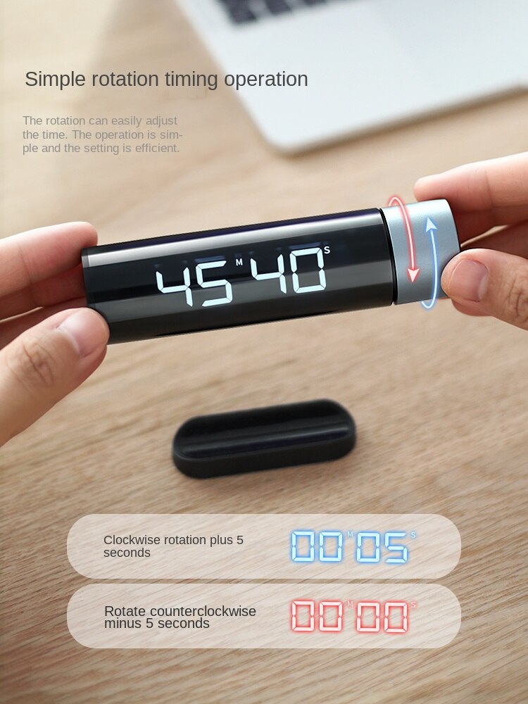 Rotary Timer Learning Dedicated Timing Reminder Self-Discipline Artifact Positive Countdown Timer