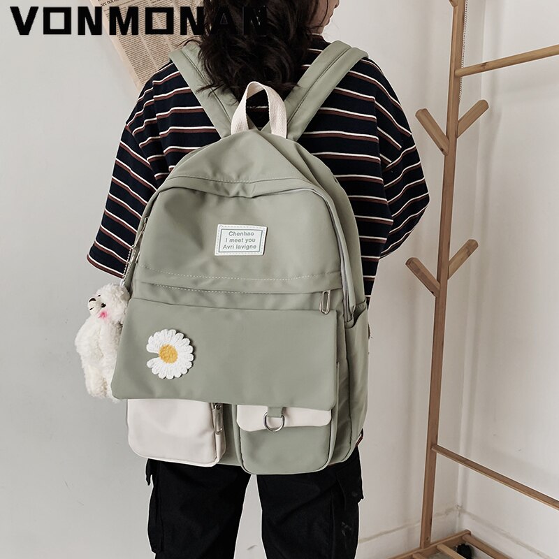 Hochschule Schüler Damen Nette Rucksack Frauen Blume Weibliche Schule Taschen Buch Kawaii Rucksack Nylon Mädchen modisch Bagpack