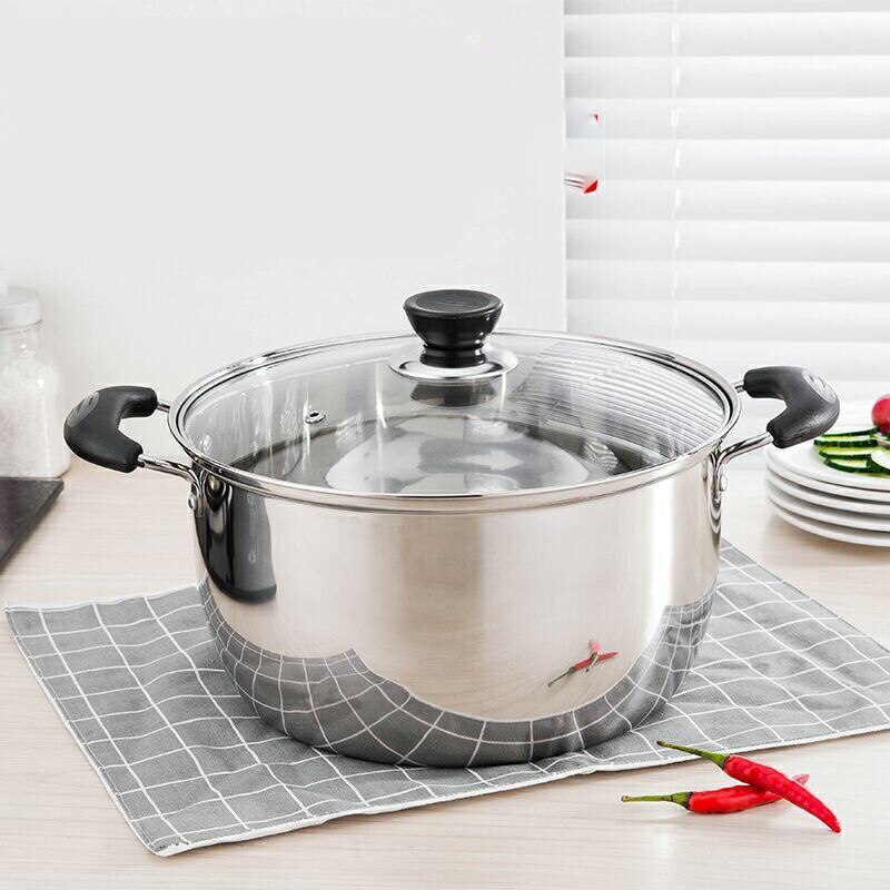 Utensilios de cocina de acero inoxidable, olla antiadherente de doble fondo, 1,5l-4L, utensilios de cocina multiusos, uso General