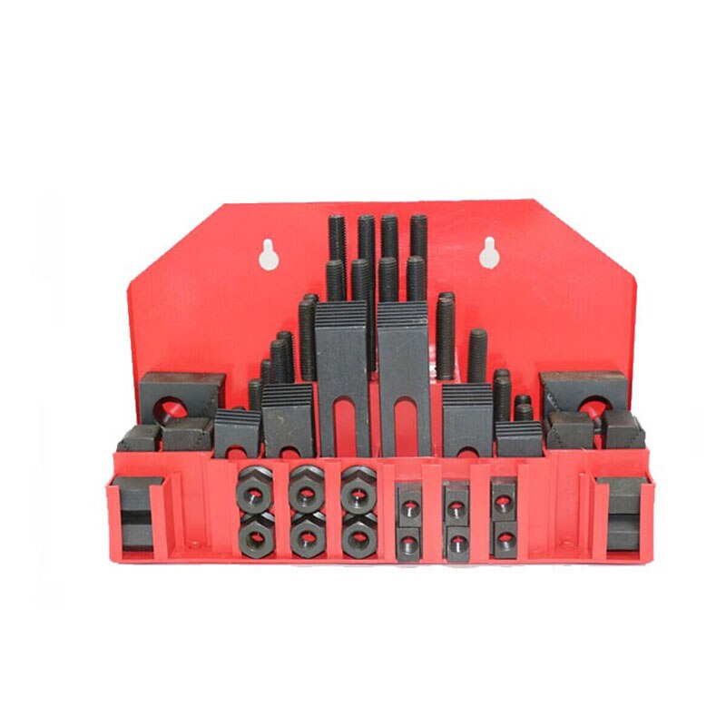 M10 Milling Machine Combination Platen Mold Parts 58PCS/Set Milling Machine Pressure Plate Universal Clamp Group Code Iron