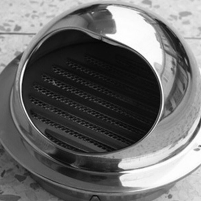 250mm avluftshuv av rostfritt stål, väggventileringskåpa, luftventilationsutloppsgaller för utloppsgaller