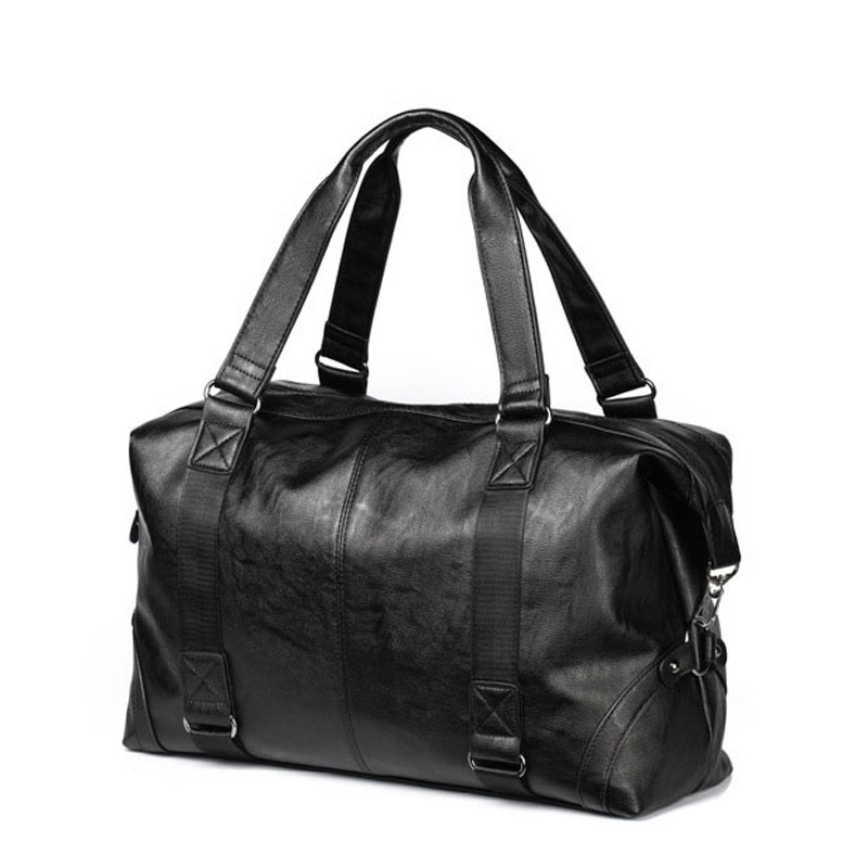 Men Duffle Bag Large Travel Handbag Sport Storage Big Fitness Bags Male Luggage Shoulder Bags Black Leather Business Laptop Pack