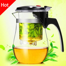 Heat Resistant Glass Teapot Chinese kung fu Tea Set Puer Kettle Coffee Glass Maker Convenient Office Tea Pot
