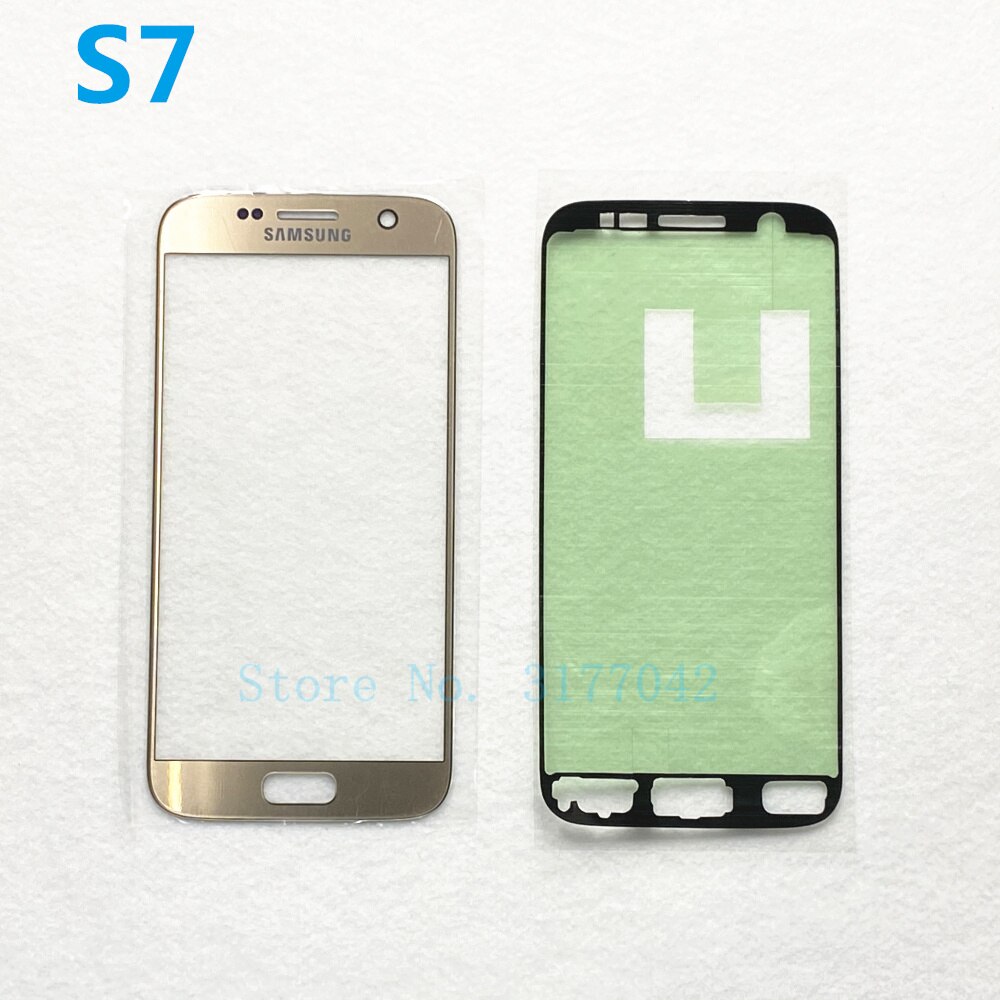 Touch Screen Panel Replacement For Samsung Galaxy S7 G930 G930F S7 Edge G935 G935F Front Glass Outer Lens Cover + Sticker