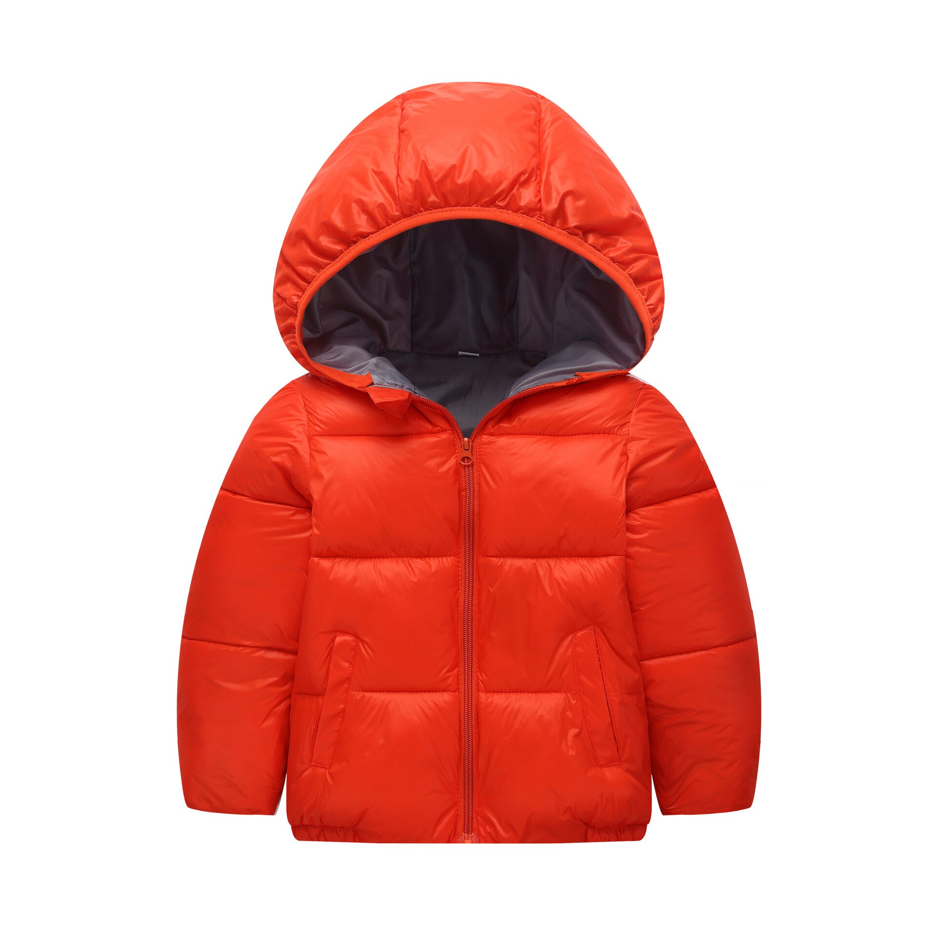 Warm Winddicht Katoen Gewatteerde Jas Voor Kinderen Korte Stijl Down Katoenen Kleding Hooded Effen Kleur Jongens Kids Winter Kleding