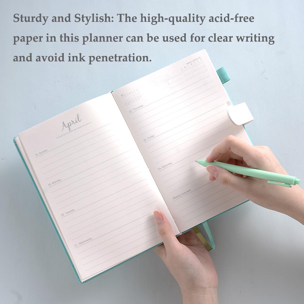 Daily Weekly Monthly Journal Planner Notebook Agenda Planner Plan A5 Notebook Stylish Floral Schedule Office Stationery