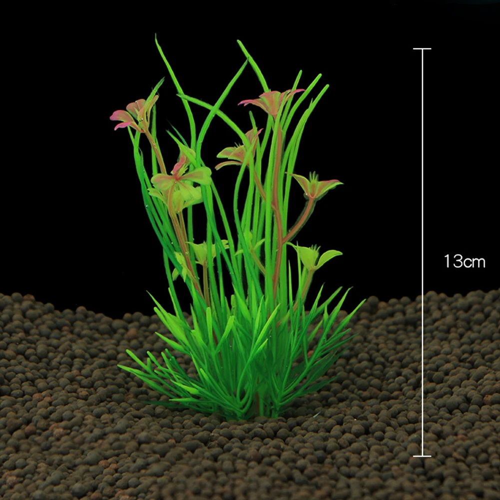 Unterwasser Künstliche Pflanze Wasser Ornamente Lebensechte Simulation Blumen Pflanzen Für Aquarium Fischglas Landschaftsbau Dekoration: WHITE