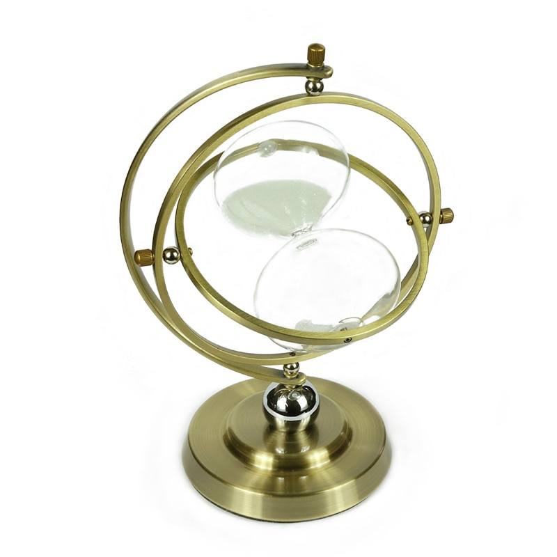 Metal hourglass birthday time hourglass decoration home decoration Mediterranean decoration