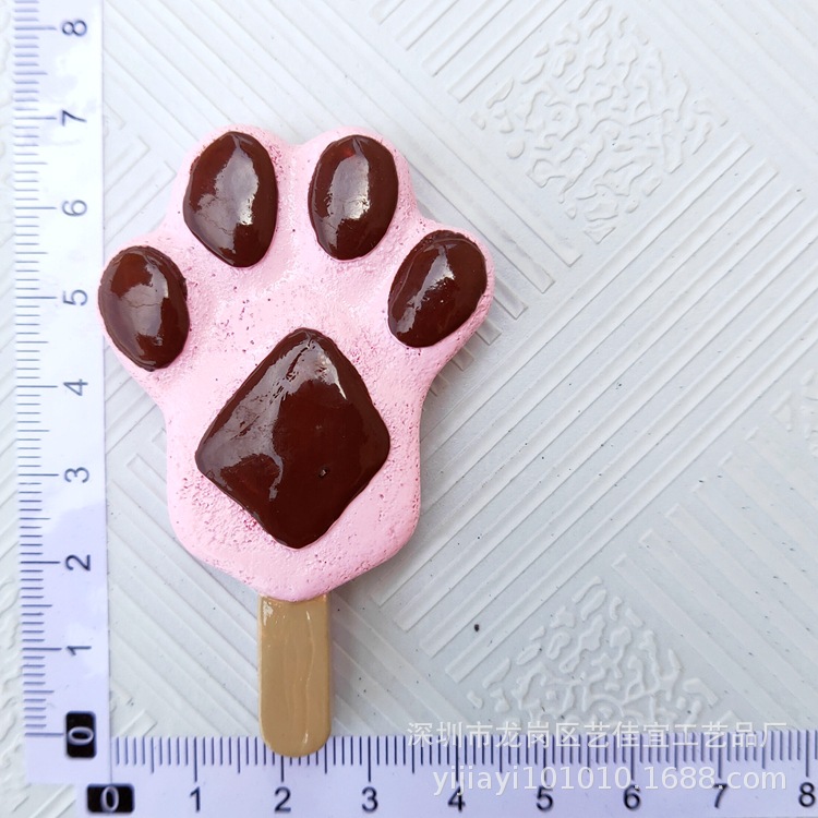 Imán de nevera Souvenir de verano lindo Chocolate pegatina helado 3D resina refrigerador pasta, decoración para el hogar, Accesorios, Idea de: 2