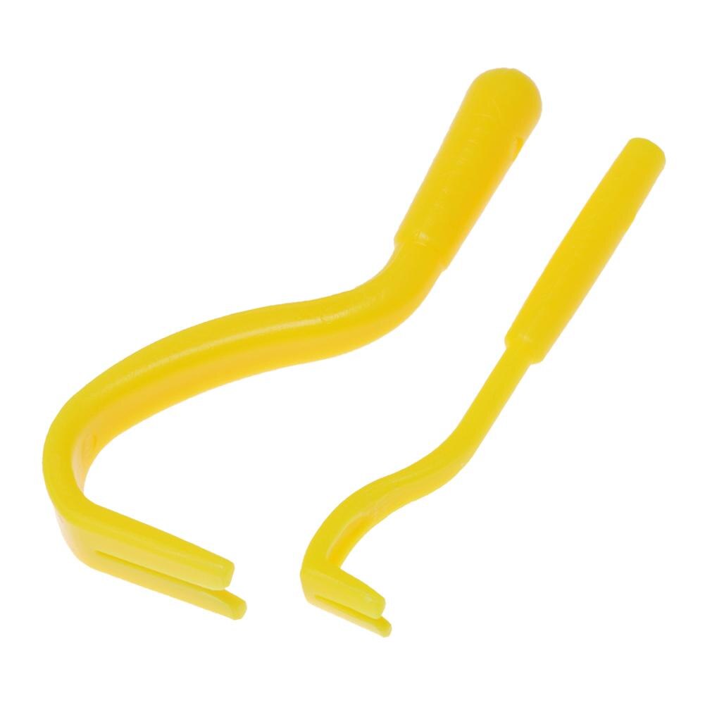 2pcs Fleas Lice Tick Twister Remover Hook Tool Human Dog Horse Cat Pet Comb Tools Accessory: Yellow