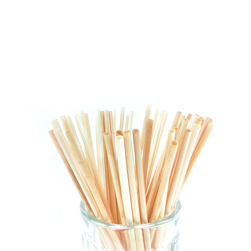 Miljøvenlig 50 stk/pakke bambus sugerør bestik genanvendelig velegnet til fest / fødselsdag / bryllup / bar / restaurant værktøj