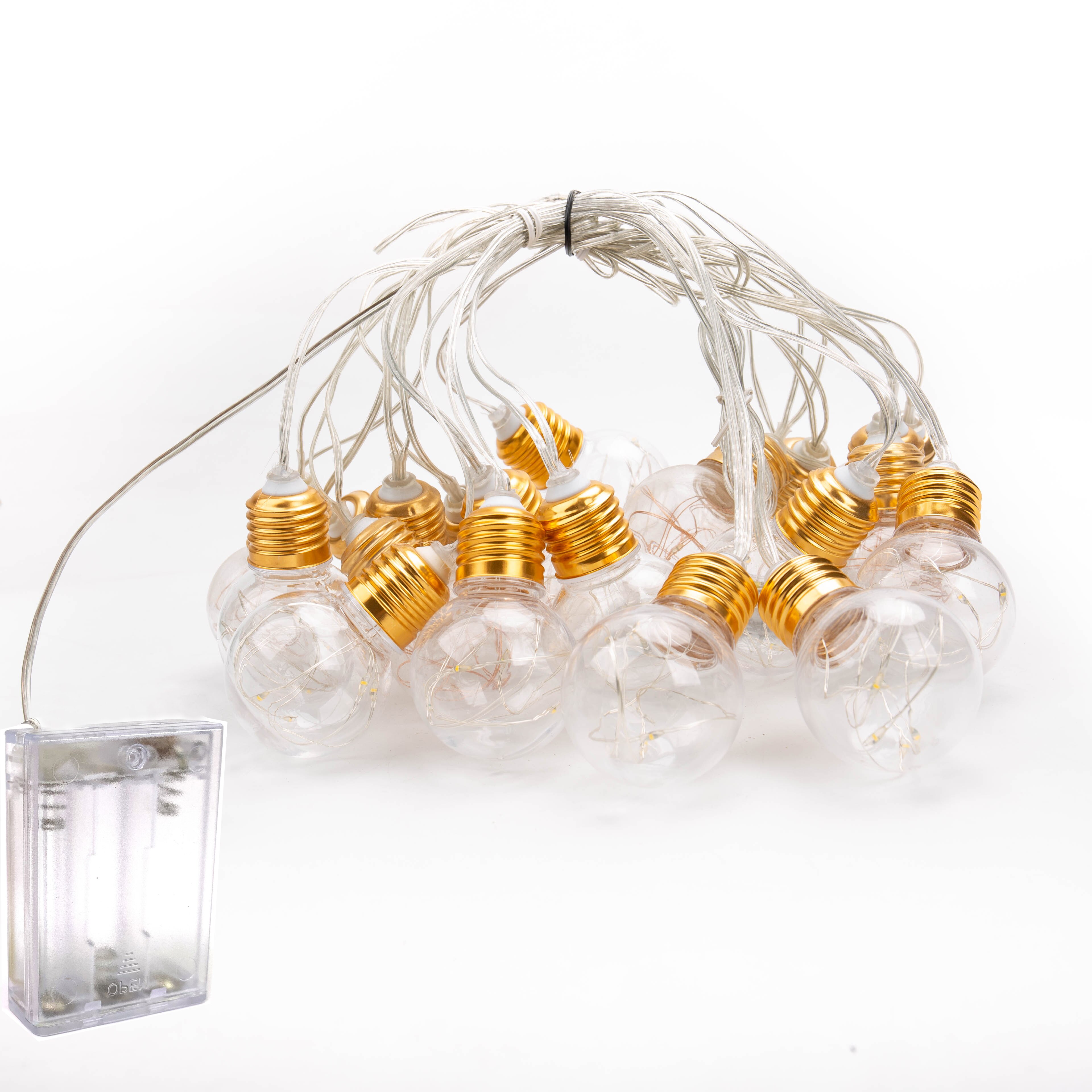 20 lampadine portato festone luci per feste ghirlanda corda fata luci per eventi di nozze luci giardino festa sbarra bistrò illuminazione arredamento
