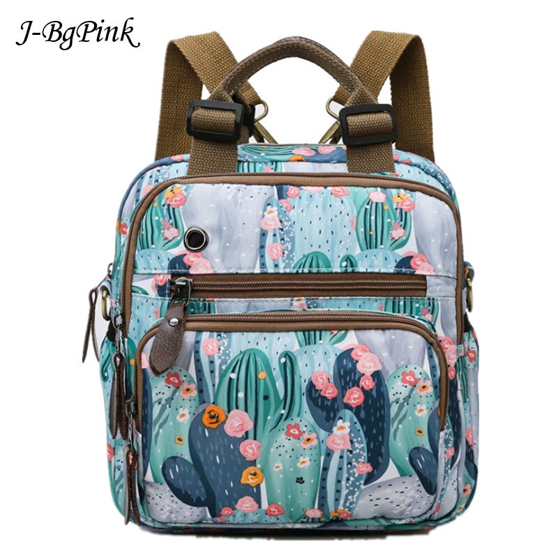 Grote Capaciteit Moeder Rugzak Multifunctionele Afdrukken Rugzak Dames Tas Waterdicht Canvas Rugzak Mochilas: 3