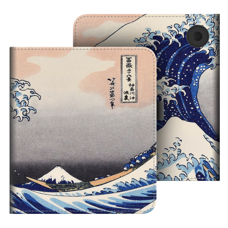 Voor KOBO Weegschaal Kleur/Libra 2/Libra H2O Case met Draagriem Stand Card Slot 7 inch Lederen Cover Ebook N428 N418 N873 Funda