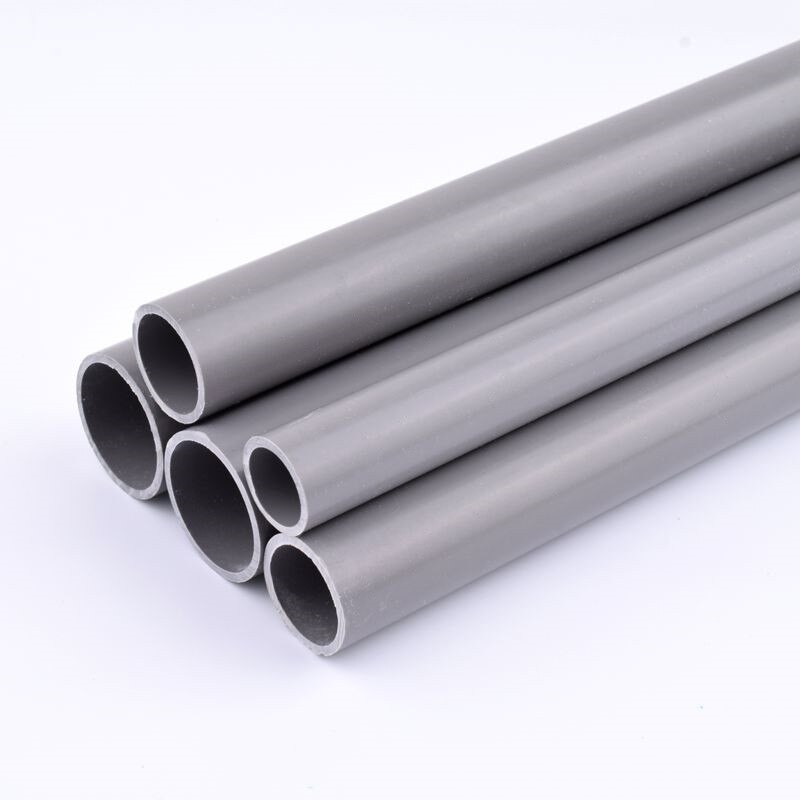 2pcs Length 50cm Outer Diameter 20~63mm PVC Grey Pipe Aquarium Fish Tank Tube Garden Irrigation Watering Fittings 50cm Long