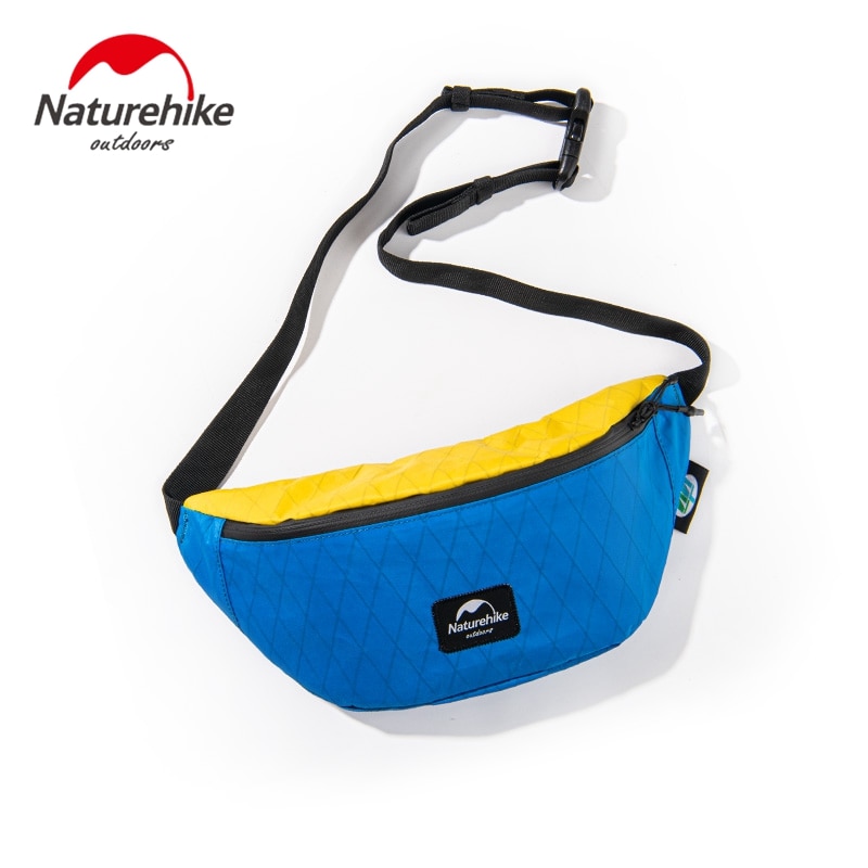 Naturehike x-pac talje taske slidstærke skuldertasker vandtæt sport bælte pakke ultralette til udendørs camping vandreture: Blå