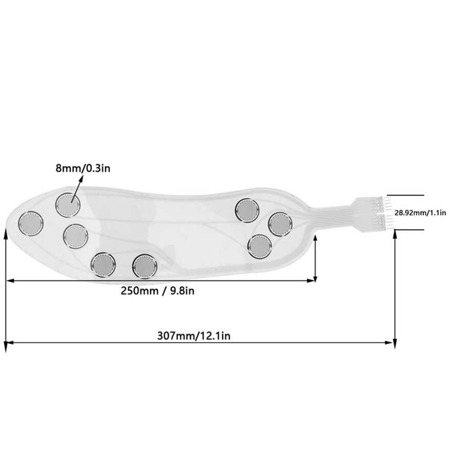 Sensing Mat Sensing Mat Film Membrane Pressure Intelligent Smart Insole Sensor ZNX‑01 Left Foot Foot Sensing Mat