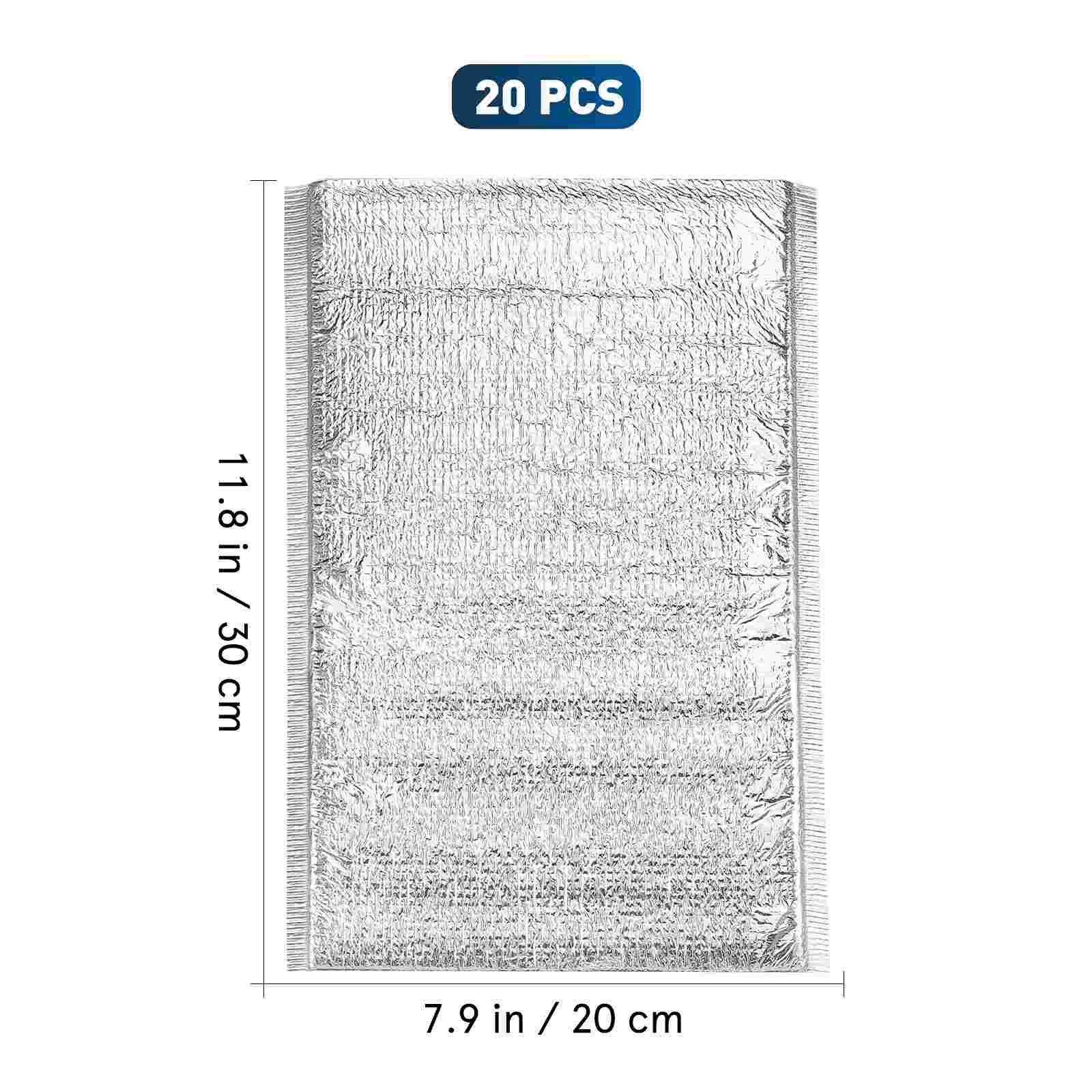 Hemoticon in poi 20 pezzi sacchetti termici per alimenti usa e getta isolamento sacchetti per alimenti sacchetti per la spedizione di alimenti estrarre sacchetti per alimenti