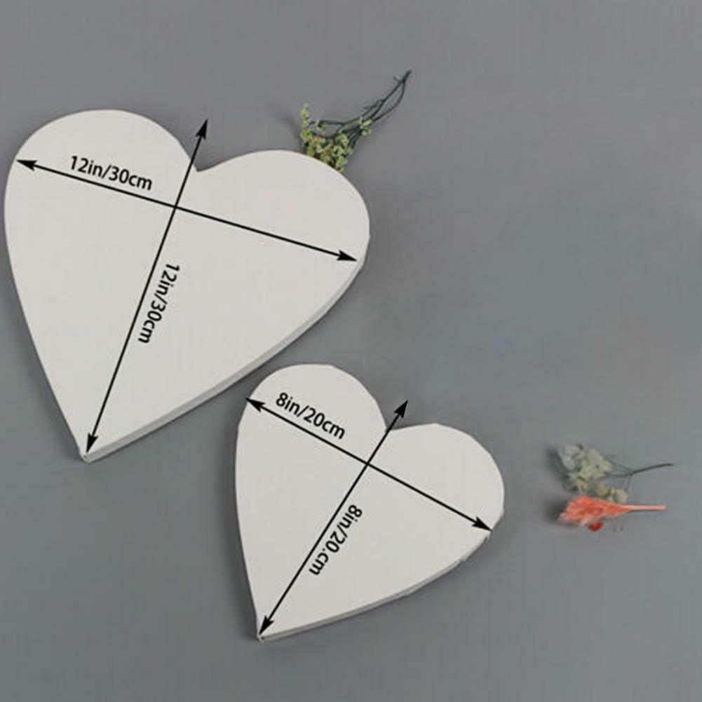 1pc blanco en blanco cuadros artísticos en forma de corazón estirada enmarcado lienzo de artista para aceite pintura acrílico pintura, acuarelas pinturas al óleo de