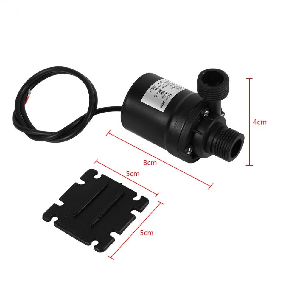 DC 24V Water Boiler Circulatiepomp Zonne-energie Borstelloze Motor Aquarium Dompelpompen 800L/H 5M bomba peniana