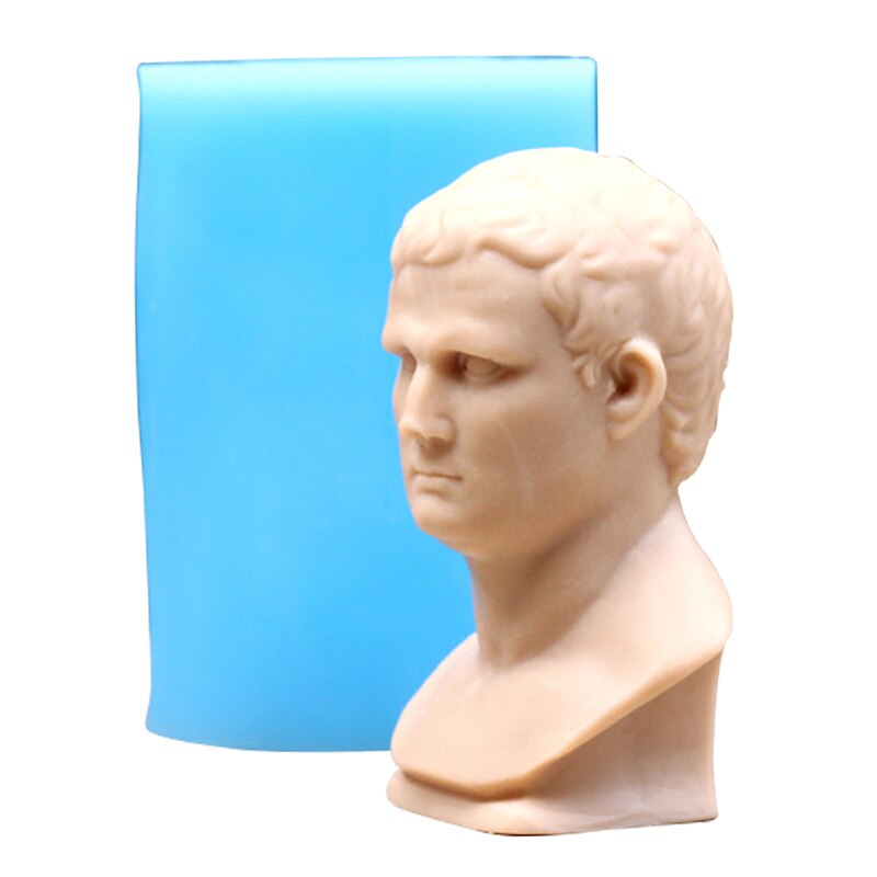 3D Zeep Siliconen Mal Diy Handgemaakte Agrippa Vorm Sculptuur Mal Craft Resin Decorating Tool