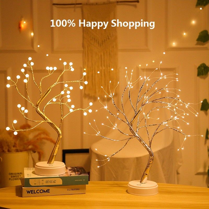 Toytime Populaire Kleur Led Verlichting Boom Parel Lamp Festival Home Decoratieve Lamp Touch Control Sfeer Lamp Bedlampje