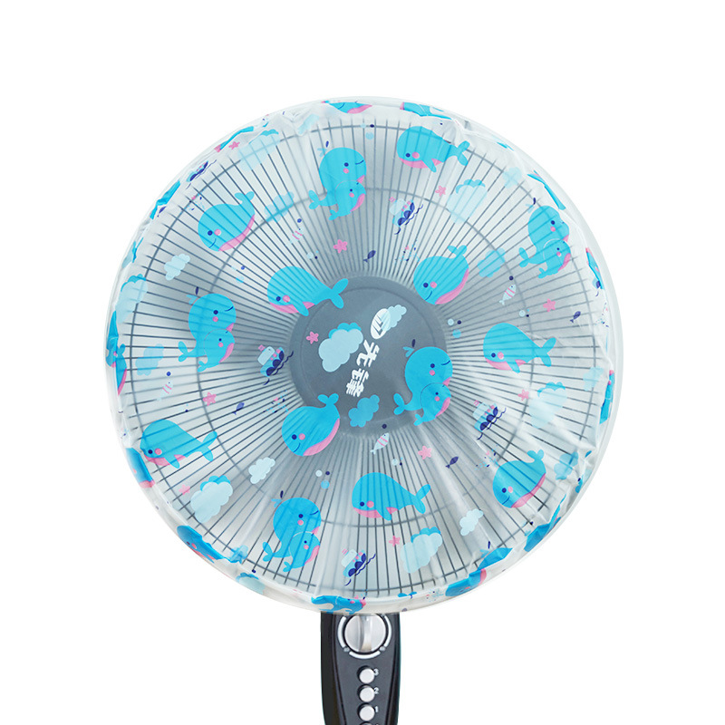 Cartoon Electric Fan Guard Circle Dust Cover For Household Protection Cap Dustproof Fan Cover Round Home Diameter 45CM 50CM: D / 40CM