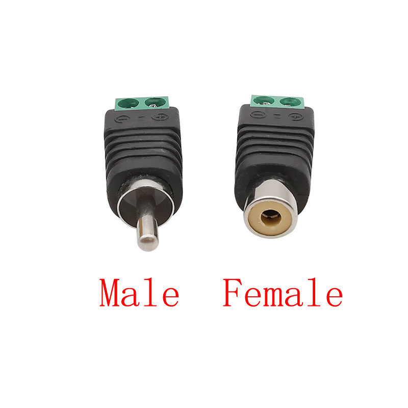 RCA Stecker & RCA Buchse Schraube Terminal Block Adapter RCA AV Audio- Video CCTV Kamera Lautsprecher Draht Kabel Anschlüsse