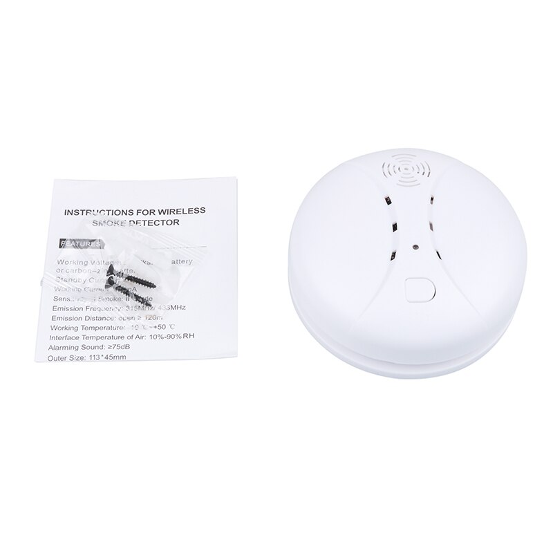 GS04 433MHz Wireless Smoke Detector Fire Sensor For G18 W18 GSM WiFi Security Auto Dial alarm Systems Home alarm system