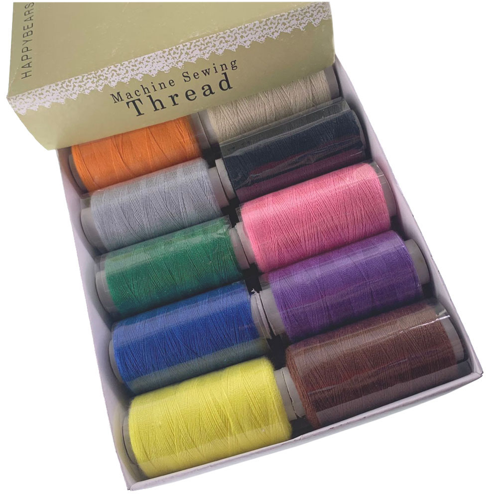 12 Spoelen Multi Kleur Polyester Draad Kleine Roll Van 402 Threads Geschikt Machine Naaigaren Voor Thuis Handwerken