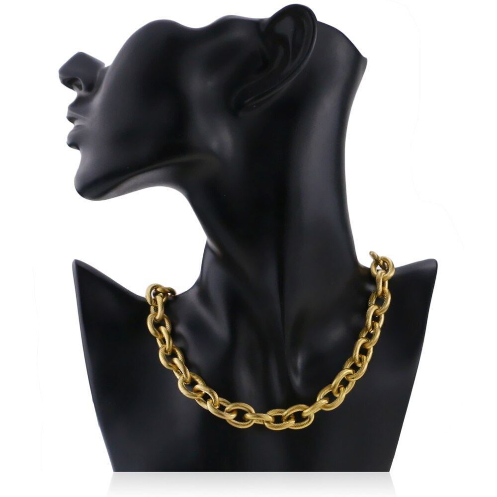 1 Meter Width 12mm Stainless Steel Cable Chain Bulk Heavy Circle Dull Textured Chunky Chains for Punk Rock Jewelry Making