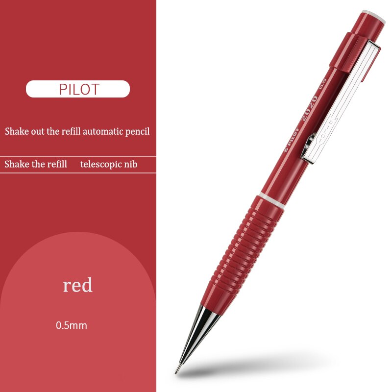 pilot HF-80R shake automatic pencil comes with rubber head press shake dual control core pup