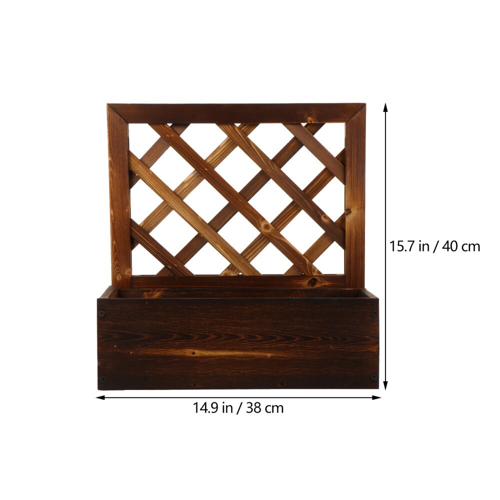 1 Set Wall Hanging Planter Balcony Outdoor Living Room Indoor Wooden Planter Planting Pot