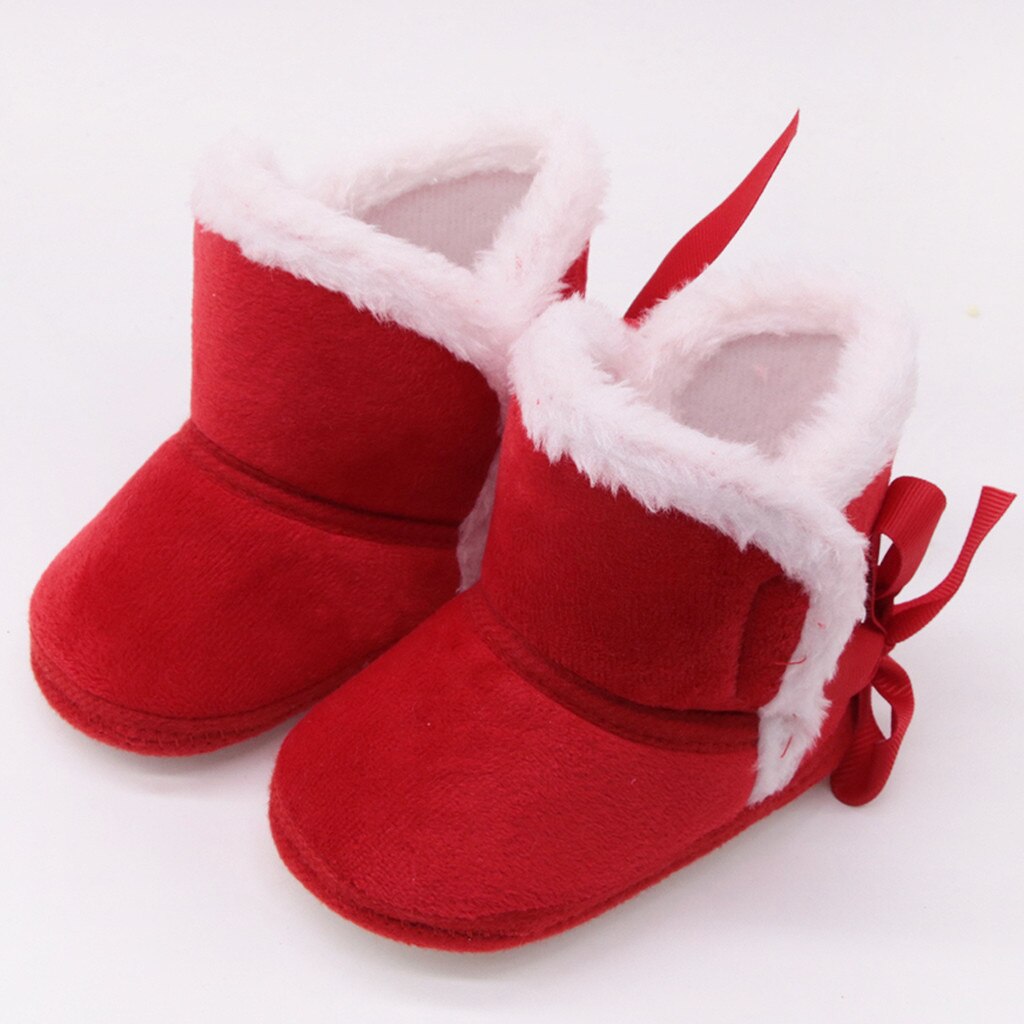 Botas infantis inverno quente do bebê meninos meninas sapatos anti-deslizamento da criança neve respiração prewalker deslizamento-em botas de inverno das crianças sólidas