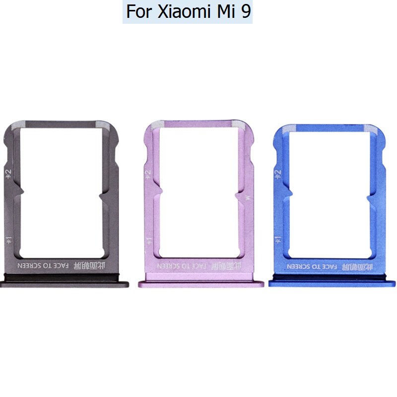 Neue Für Xiaomi Mi 9T Lite Profi Sim-karte Sockel Slot Tablett Leser Halfter Anschluss Mikro SD Adapter Container