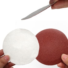 50pcs Sandpaper Disc Hook&Loop 400 600 800 1000 1200 Grit Aluminam Polishing Kit: Brown