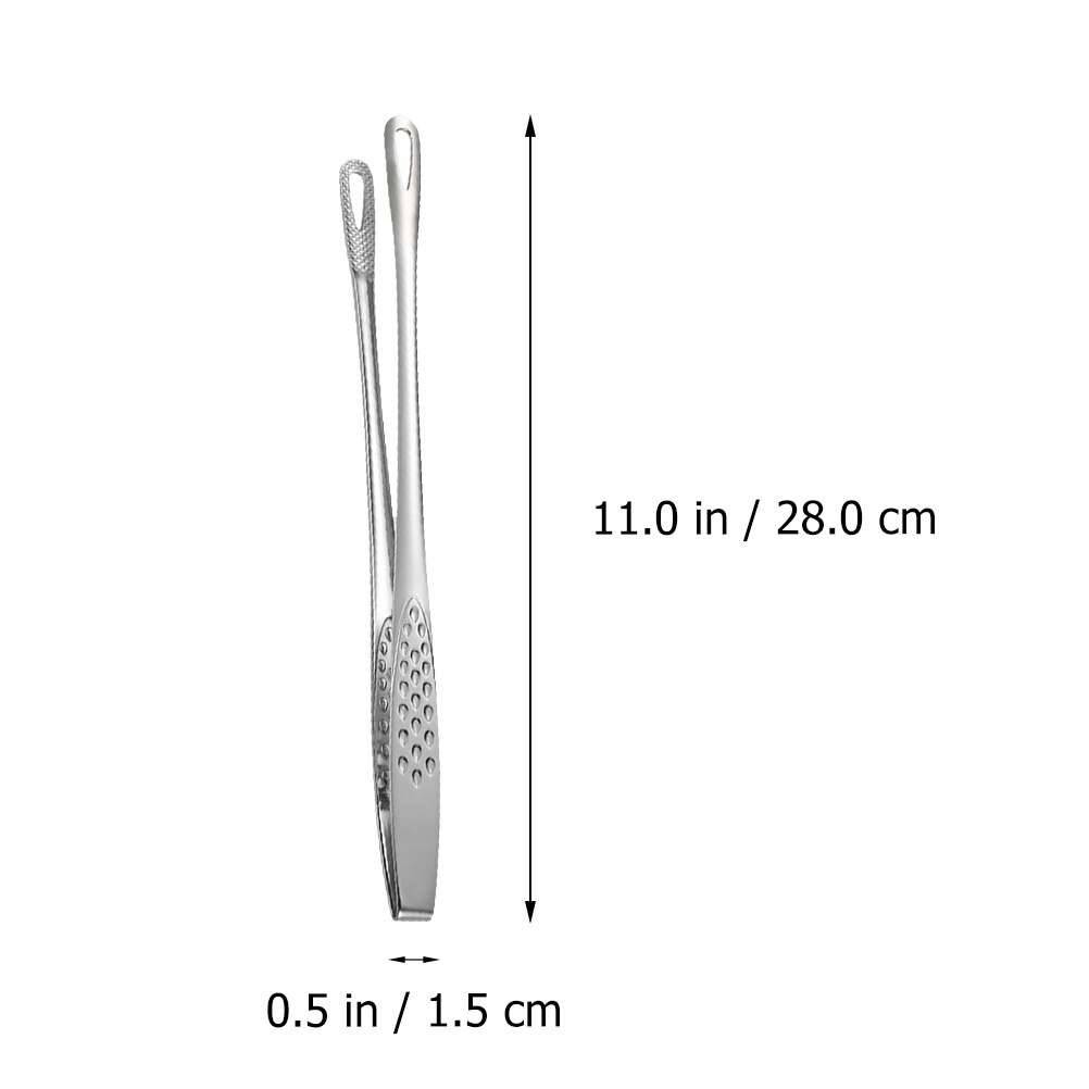 2pcs Stainless Steel Food Clips Multi-function Barbecue Food Tongs Kitchen Steak Clamps